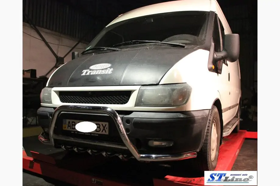 Ford Transit 2000–2014 Bullbar WT003-Plus (2000-2006, RVS) Foto 2