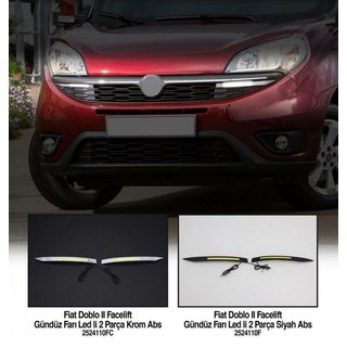 Dagrijverlichting chroom (2014↗, LED) Fiat Doblo II 2010–2022 foto 3