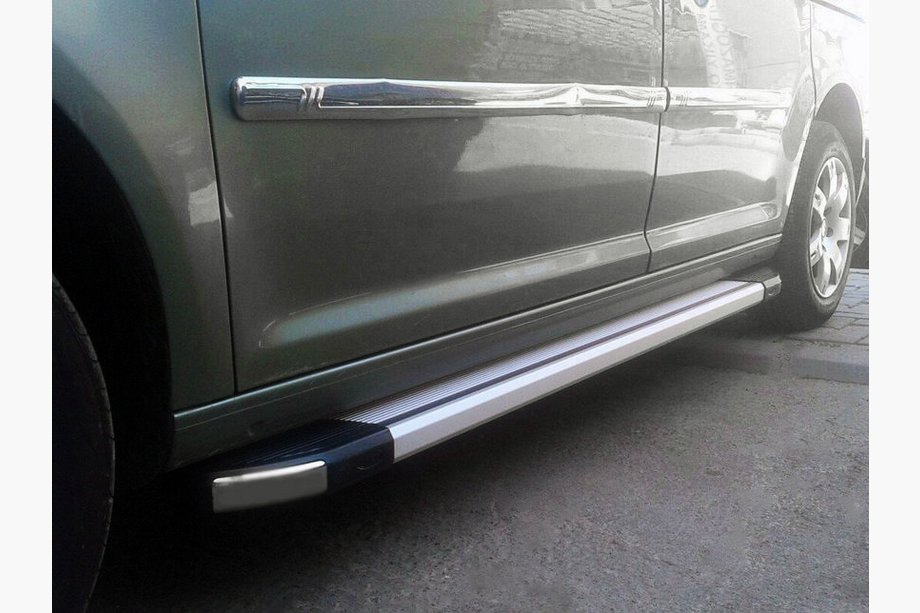 Volkswagen Caddy 2010–2015 Rainbow zijtreden (set van 2, aluminium) Image