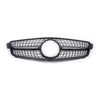 Diamond Black voorgrille Mercedes C-klasse W204 2007–2015 foto 2