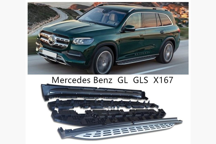 Mercedes GLS X167 2019– Side steps (2 stuks, OEM) Foto 9