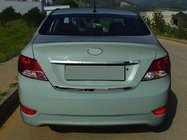 Hyundai Accent 2011–2017 RVS kofferbakrand OmsaLine - Italiaans roestvrij staal foto 1