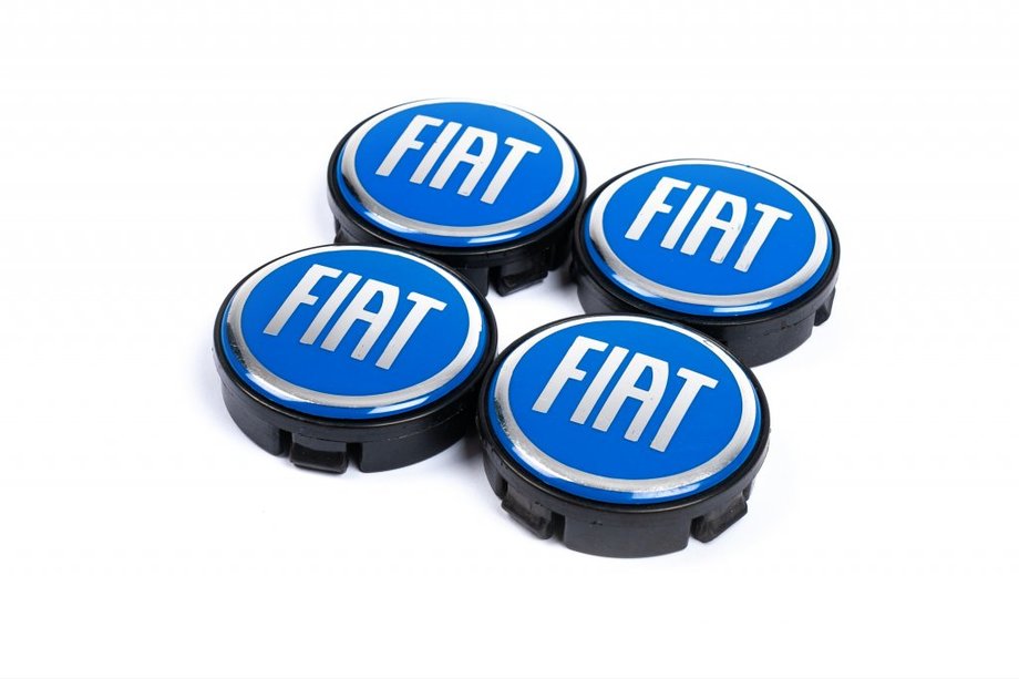 Fiat Velgnaafdoppen 57/55,5 mm blauw (4 stuks) Image