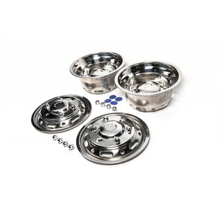 RVS wieldoppen Exclusive V1 (2-delig, set van 4) foto 1