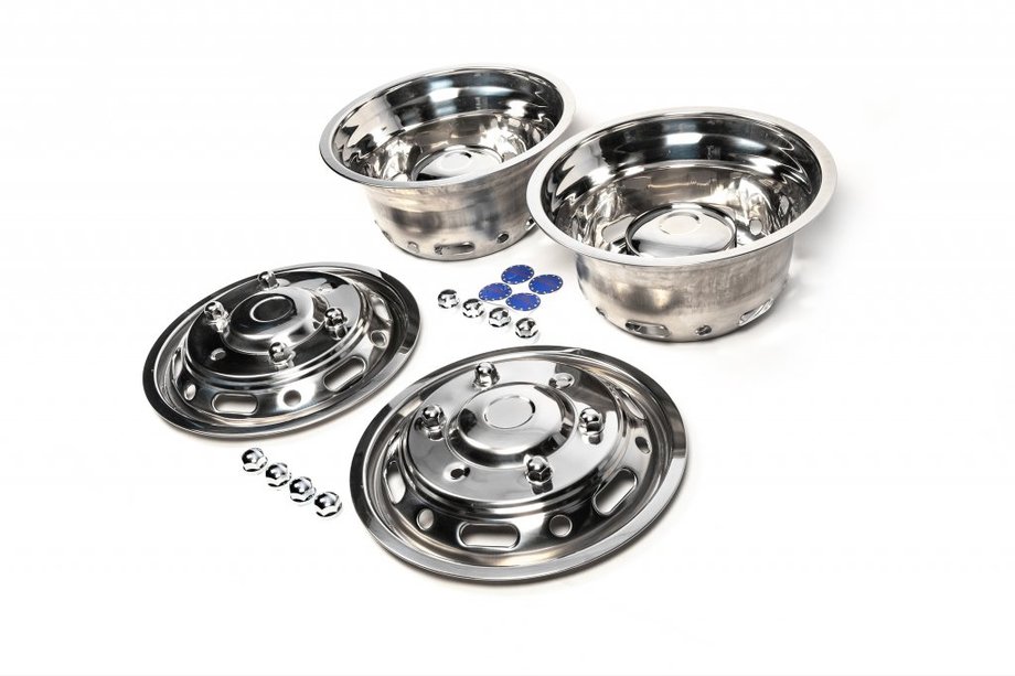 Volkswagen Crafter 2006–2016 RVS wieldoppen Exclusive V1 (2-delig, set van 4) Image