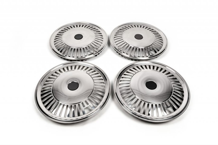 Mercedes Sprinter W906 2006–2018 RVS wieldoppen Star (voor enkelwiel, 4 stuks) Image