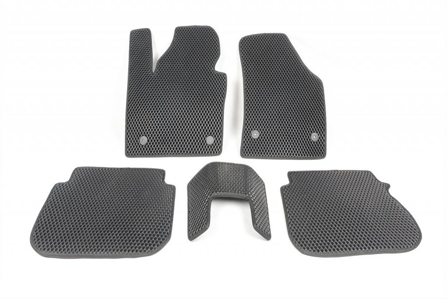 Volkswagen Caddy 2004–2010 EVA automatten (zwart) 5-delig, voor- en achtermatten (voor MAXI, 1 schuifdeur) Foto 23