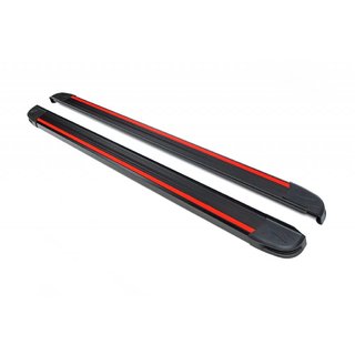 Side steps Maya Red (2 stuks, aluminium) foto 2
