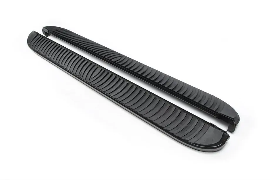 Renault Logan MCV 2005–2013 Side steps Tayga Black (2 stuks, aluminium) Image
