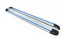 Volkswagen Touareg 2002–2010 Sidebars Maya Blue-Grey (2 stuks, aluminium) foto 1