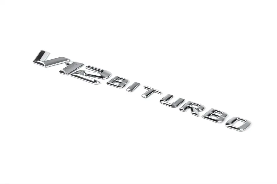 Mercedes ML W164 2005–2011 V12 Biturbo embleem (chroom) Image