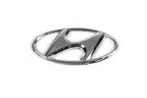 Hyundai Elantra (HD) 2006–2011 Embleem 86341 22300 (zelfklevend, 80 x 40 mm) foto 1