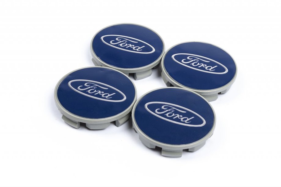 Ford Naafdoppen voor velgen 69/64 mm blauw (4 stuks) Image