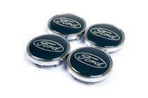 Ford Naafdoppen voor velgen 61/56 mm blauw (4 stuks) foto 1