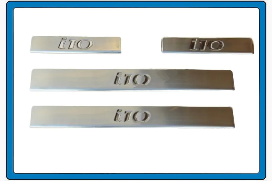 Hyundai I-10 2008–2013 OmsaLine instaplijsten (set 4 st., RVS) Image
