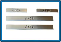 Hyundai I-10 2008–2013 OmsaLine instaplijsten (set 4 st., RVS) foto 1