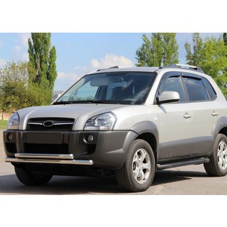 Voorbeschermbeugel ST014 (RVS) Hyundai Tucson JM 2004– foto 1