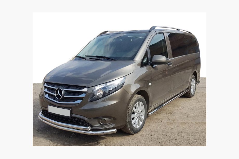 Mercedes Vito/V-klasse W447 2014– Voorbeschermbeugel ST014 (RVS) Ø 60/42 mm Image