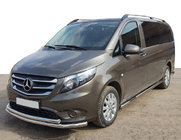 Mercedes Vito/V-klasse W447 2014– Voorbeschermbeugel ST014 (RVS) Ø 60/42 mm foto 1