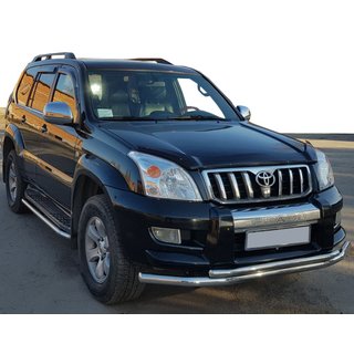 Frontbeschermbeugel ST014 (RVS) Toyota Land Cruiser Prado 120 2002–2009 foto 1