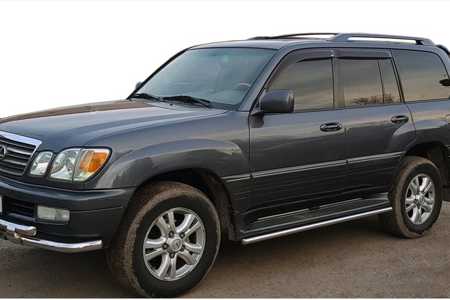 Lexus LX470 1998–2007 Dorpelbeschermers (2 stuks, RVS) Image