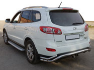 Hyundai Santa Fe 2 2006–2012 Achterbeschermbeugel AK007-1 (RVS) foto 1