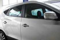 Hyundai IX-35 2010–2015 Onderste raamlijsten (6 st., RVS) OmsaLine - Italiaans roestvrij staal foto 2