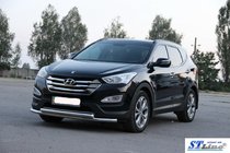Hyundai Santa Fe 3 2012–2018 Frontbeschermbeugel ST014 (RVS) foto 4