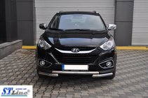 Hyundai IX-35 2010–2015 Voorbeschermbeugel ST014-1 (RVS) foto 2
