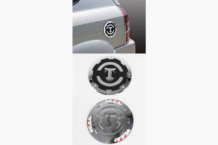 Hyundai Tucson JM 2004– Tankklep cover (chroom kunststof) Image