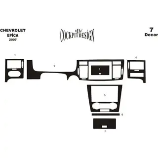 Interieur sierlijsten (MERIC) Chevrolet Epica 2006–2014 foto 2