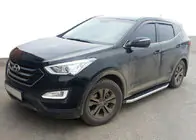 Hyundai Santa Fe 3 2012–2018 Fullmond side steps (set van 2, aluminium) foto 1