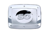 Hyundai Sonata NF 2004–2009 Tankklep cover (chroom kunststof) foto 1