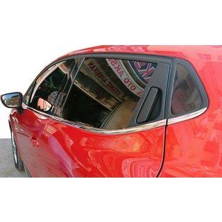Raamomlijsting (HB, 8 st., RVS) Renault Clio IV 2012–2019 foto 1