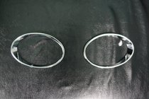Hyundai Santa Fe 2 2006–2012 Chroom mistlampomlijstingen (2 stuks, kunststof) foto 1