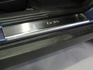 Hyundai IX-35 2010–2015 Nataniko RVS dorpellijsten (set van 4) Premium - 3M tape, 0,8 mm foto 1