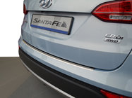 Hyundai Santa Fe 3 2012–2018 RVS achterbumperbeschermer met omgezette rand Nataniko Santa Fe, 2012-2016 foto 1