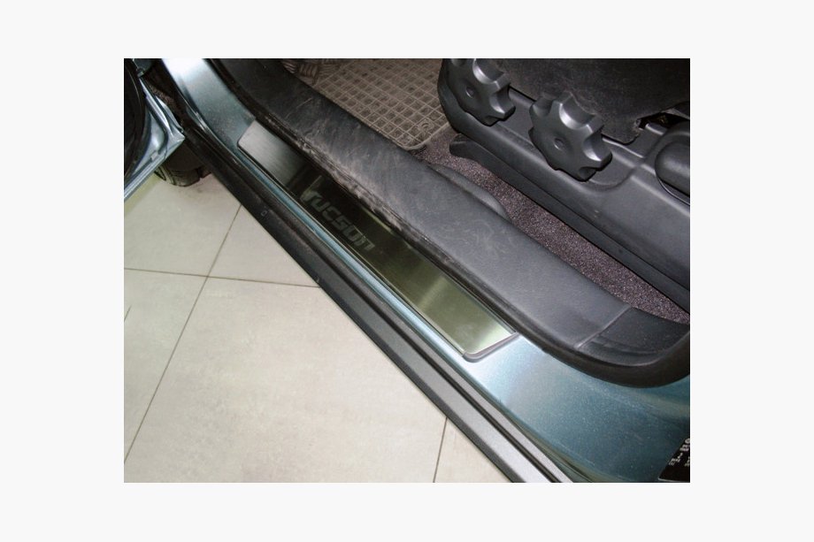 Hyundai Tucson JM 2004– Nataniko RVS dorpellijsten (set van 4) Standaard - Lohmann tape, 0,5 mm Image
