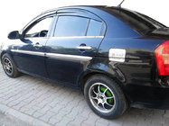 Hyundai Accent 2006–2010 Chroom deurgreep covers (set van 4) OmsaLine - Italiaans roestvrij staal foto 3