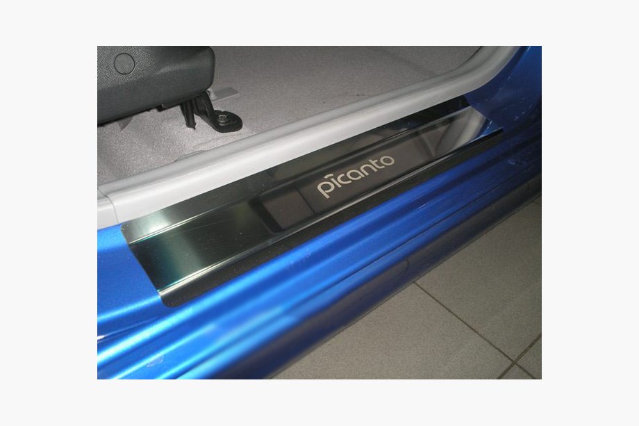 Kia Picanto 2016– Nataniko Premium instaplijsten (set van 4, RVS) Image