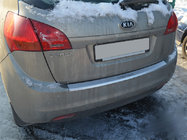 Kia Venga 2010–2019 Achterbumperbeschermer met opstaande rand Natanika (RVS) foto 1