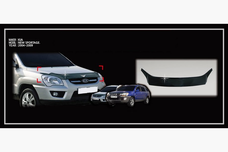 Kia Sportage 2004–2010 OPRUIMING! Motorkapdeflector (Korea) Image