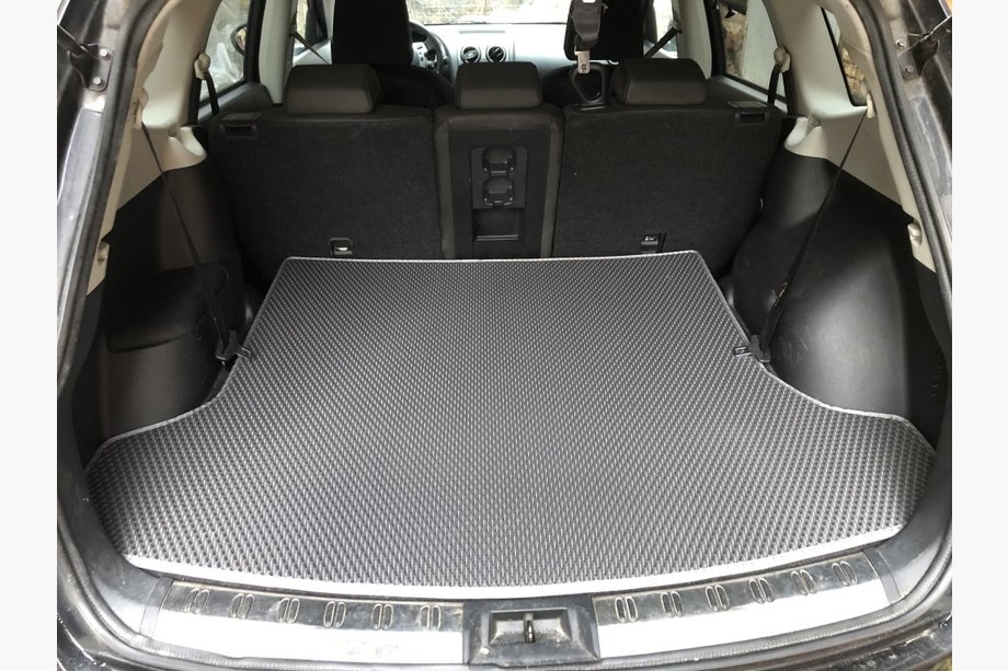 Nissan Qashqai 2010–2014 Kofferbakmat voor +2 (lang, EVA, zwart) Foto 5