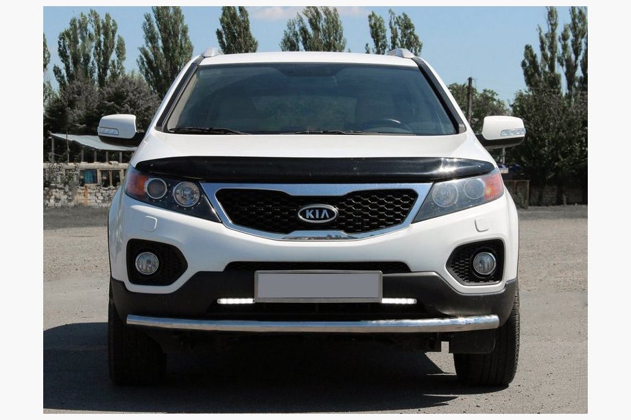 Kia Sorento II XM 2009–2014 Frontbescherming ST008 (2010-2013, RVS) Image