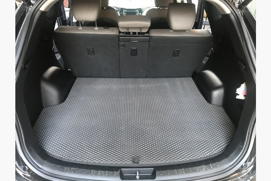 Hyundai Santa Fe 3 2012–2018 Kofferbakmat (EVA, zwart) (5 zitplaatsen) Image