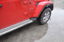 Jeep Wrangler 2007–2017 Zijskirts Silver (2 stuks) foto 3