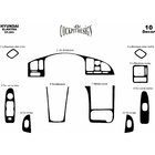 Hyundai Elantra (HD) 2006–2011 Dashboard sierlijsten Aluminium foto 2