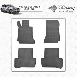 Rubberen automatten (4-delig, Stingray Premium) Mercedes C-klasse W204 2007–2015 foto 2