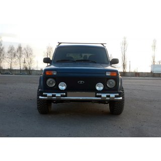 Voorste bullbar ST015 (RVS)