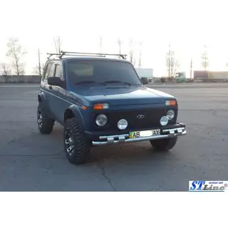 Voorste bullbar ST015 (RVS) Lada Niva en Urban 1977– foto 3